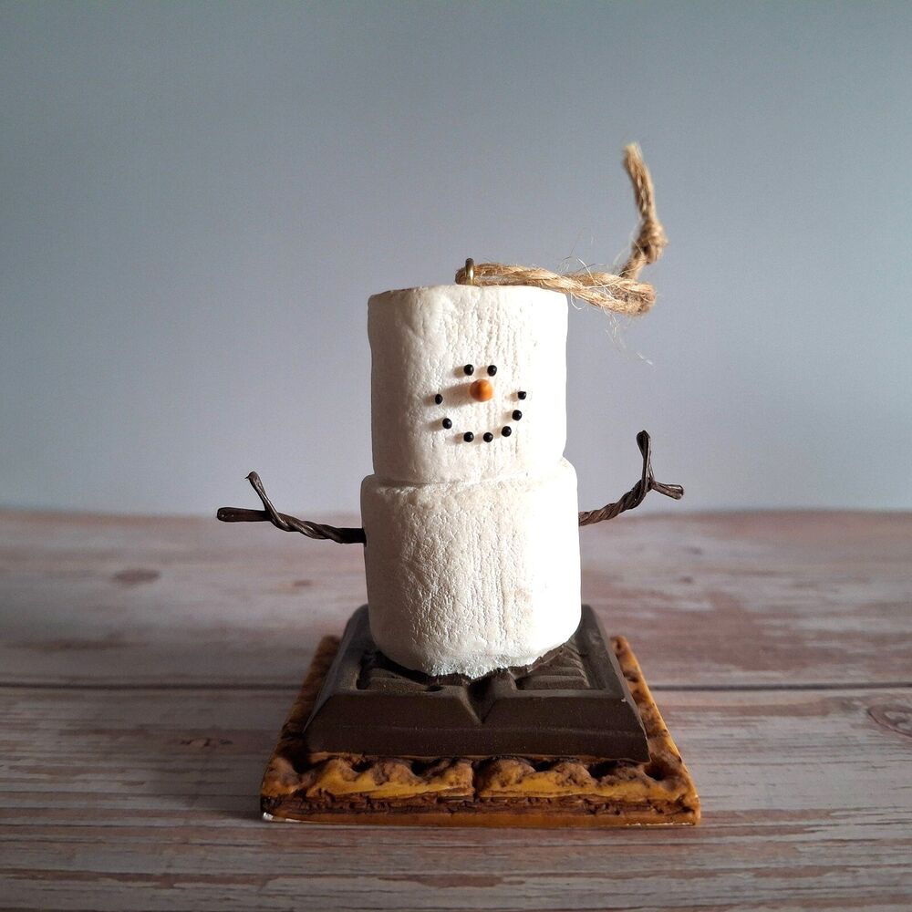 Original S'mores Marshmallow ornament figure hanger Midwest of Cannon Falls